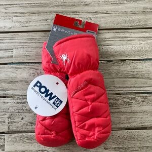 New - Spyder Candy Down Mittens (S)